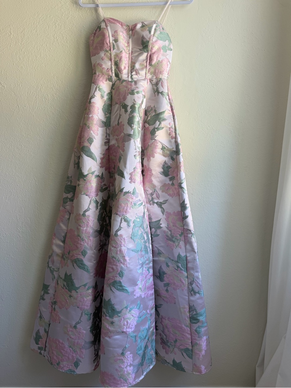 Emerald Sundae Pink & Green Floral Maxi Dress